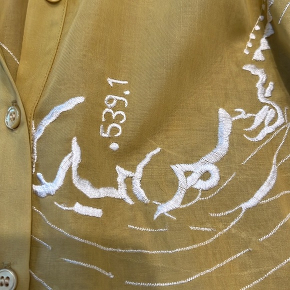 Akris - Printed Three-Quarter Sleeve Button-Up Top Size - US 4 - Picture 8 of 14